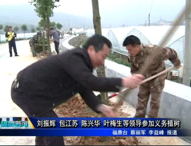 劉振輝 包江蘇 陳興華 葉梅生等領導參加義務植樹