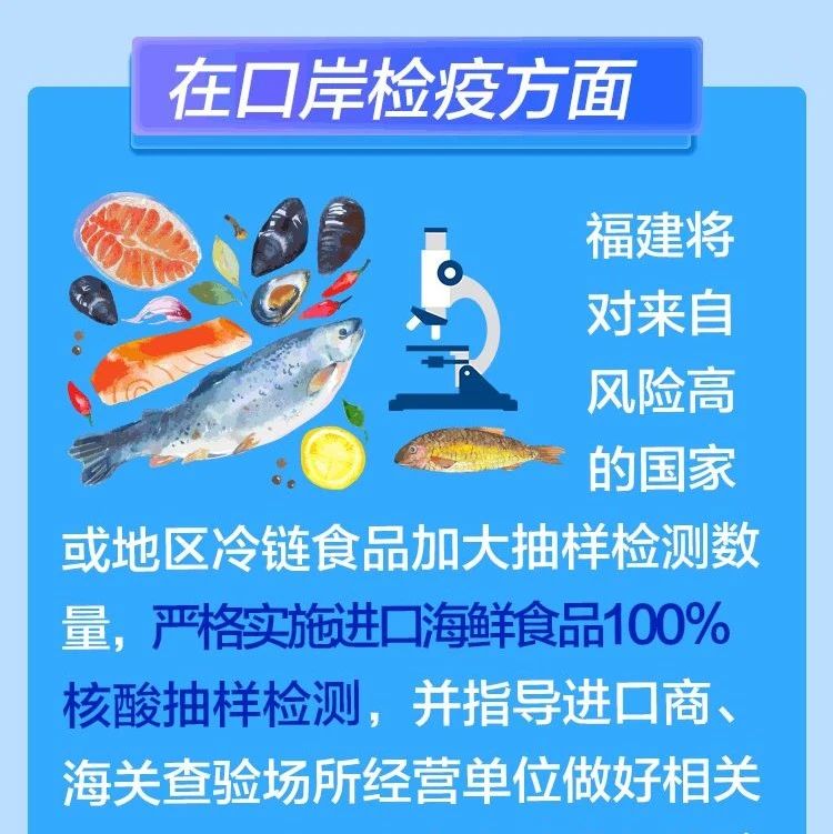 福建：實施進(jìn)口海鮮食品100%核酸抽樣檢測