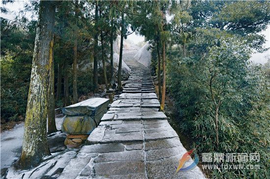 太姥山景區(qū)迎來(lái)2021年的第一場(chǎng)降雪