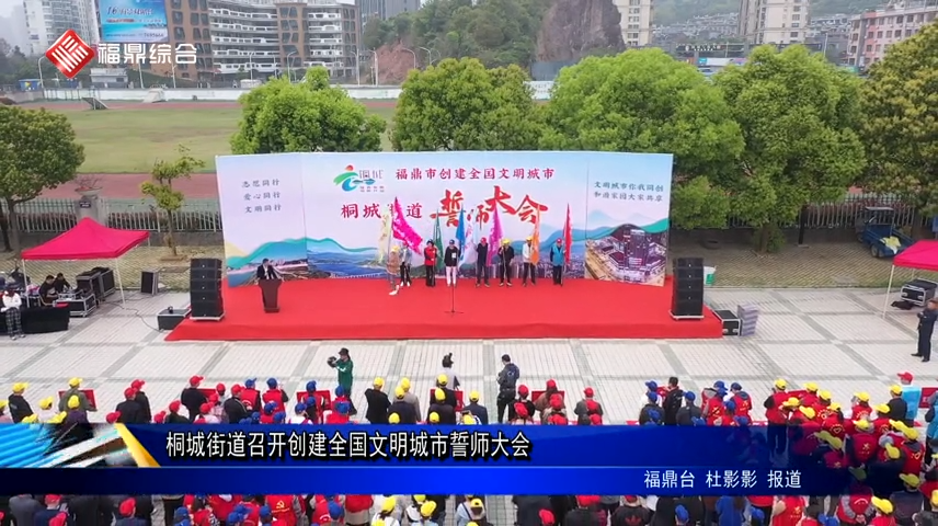 桐城街道召開創(chuàng)建全國文明城市誓師大會